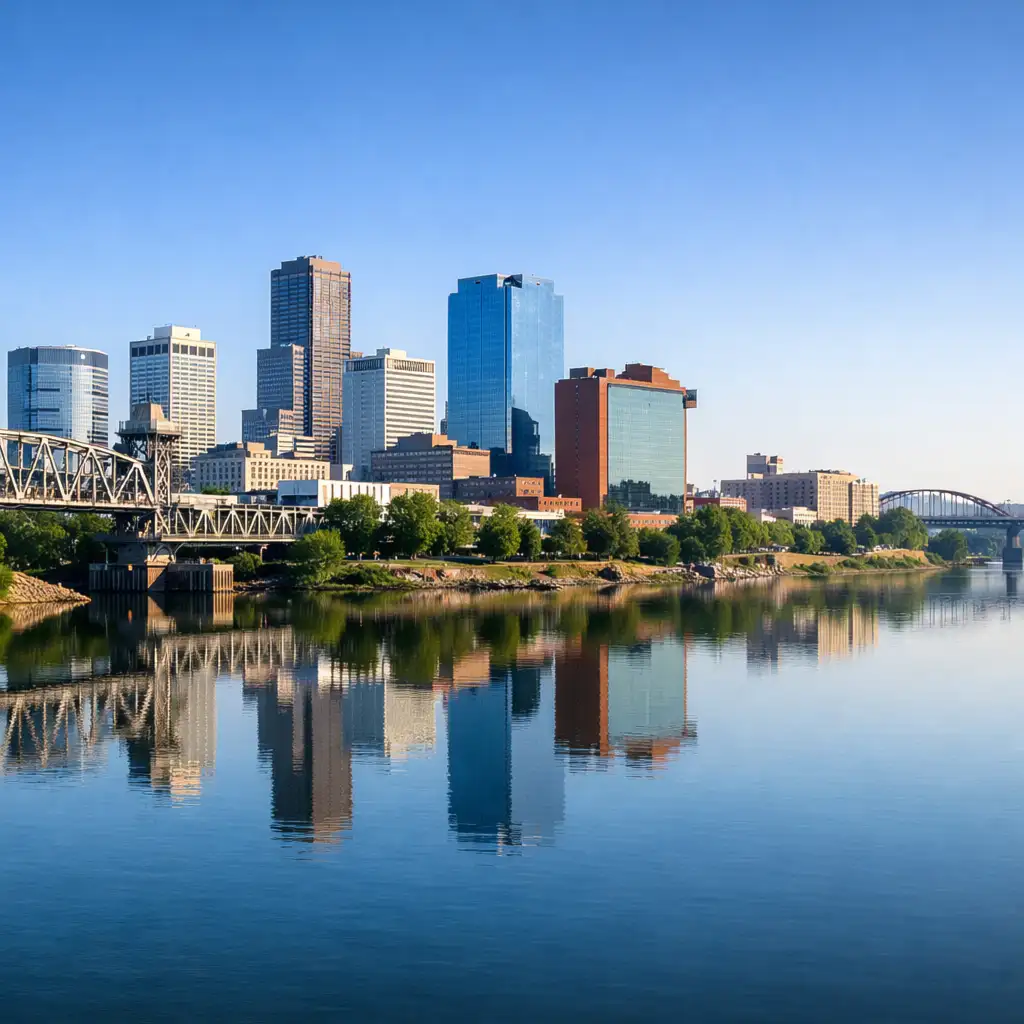 Arkansas road and landscape